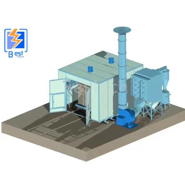 Sand Blasting Room With Automatic Recovery System2